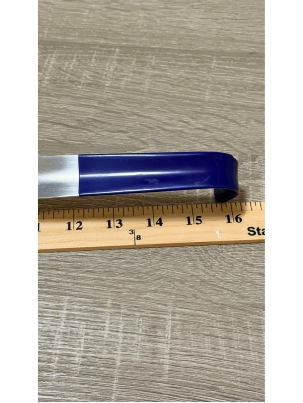 HoundsBay Long Handle Shoehorn 16” Metal Shoe Horn Blue Grip b9